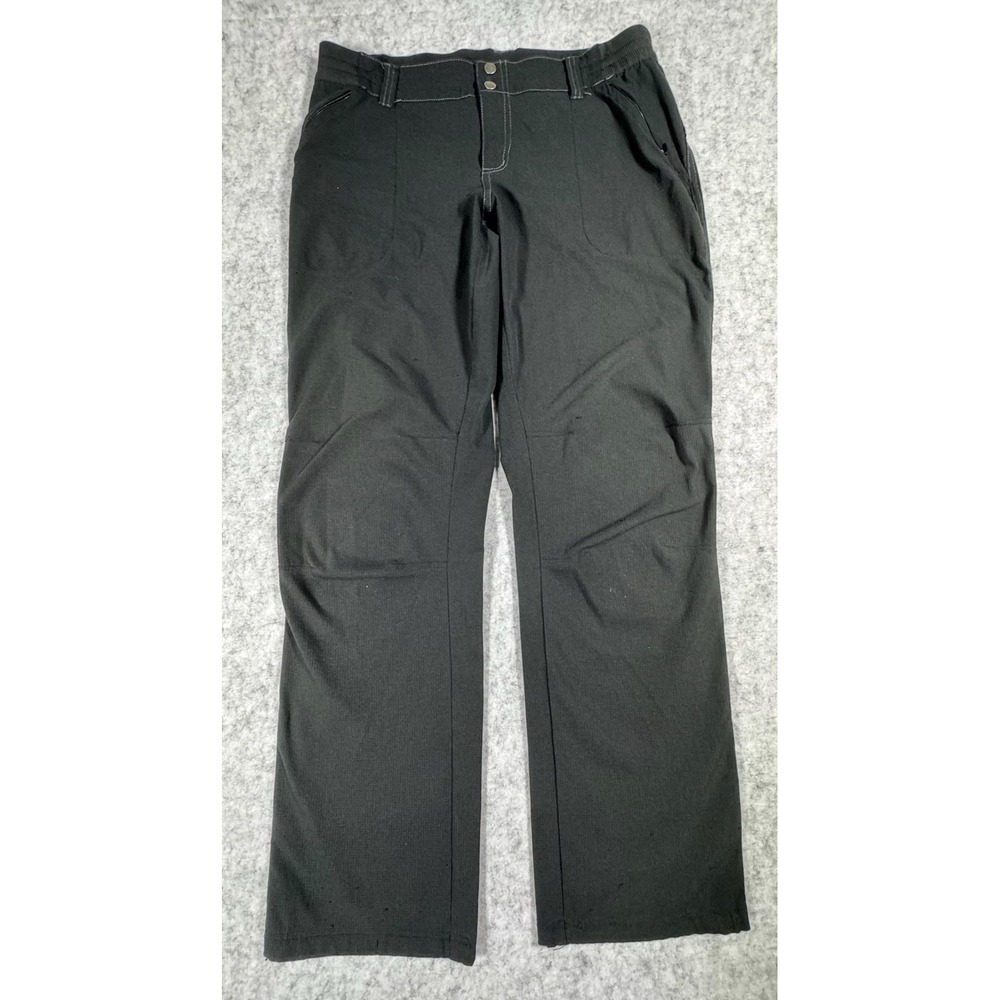 Kuhl Pants Womens 10 Black Stretch Chino Straight Leg Hiking Outdoor Travel